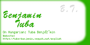 benjamin tuba business card